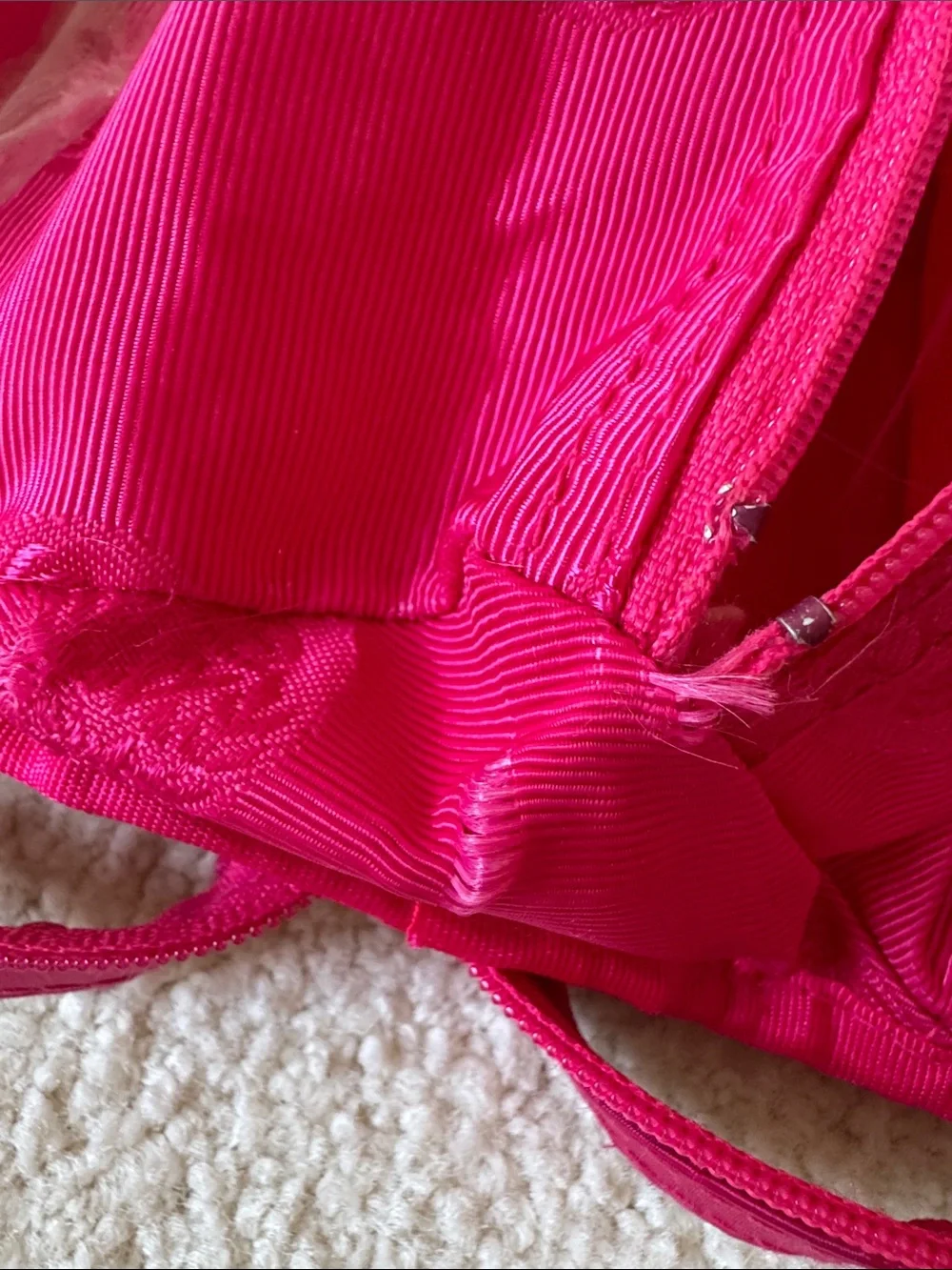 Adrienne Vittadini Hot Pink Cosmetic Bag